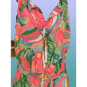 NWT Lilly Pulitzer Tybee So A Peeling Print Tassel Romper Size 4 Retail $158